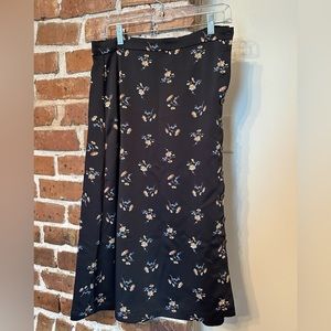 Madewell floral midi skirt